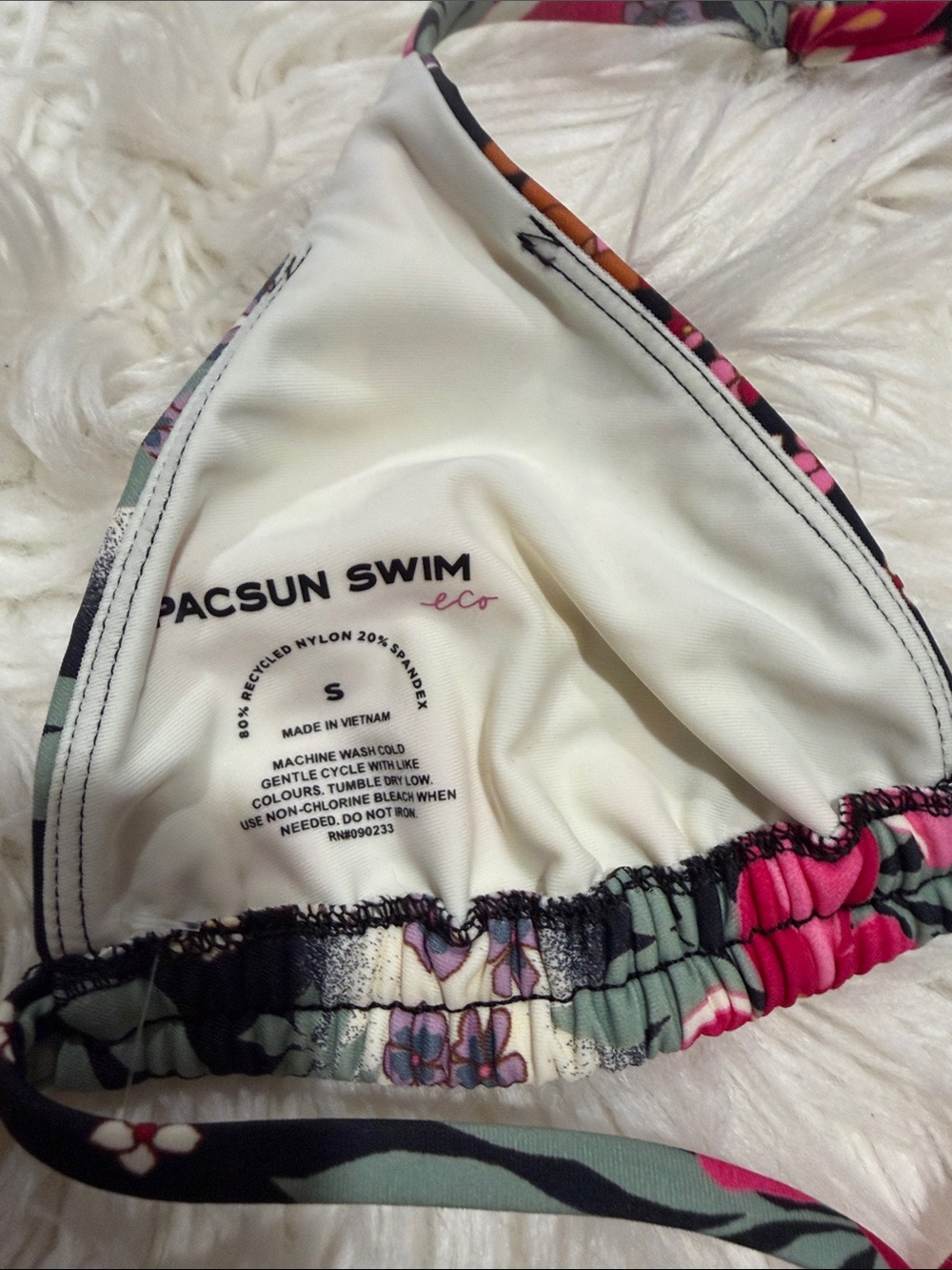 PacSun Pink Multi Floral Tie-Side Bikini - Picture 8 of 12